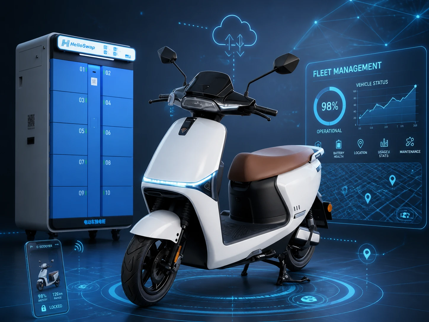 Two Wheeler Fleet Battery Swapping Management